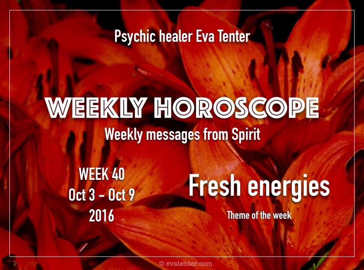 Weekly horoscope week 40
