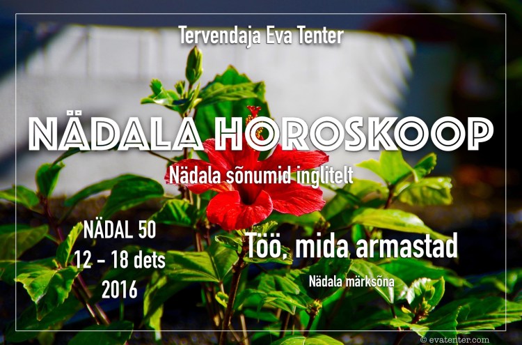 nädala horoskoop nädal 50 2016