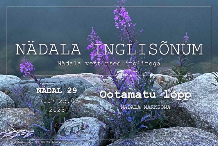 nädal 29 2023 inglisõnum