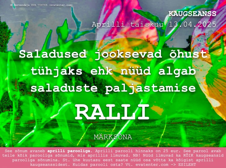 aprilli täiskuu 13.04.2025