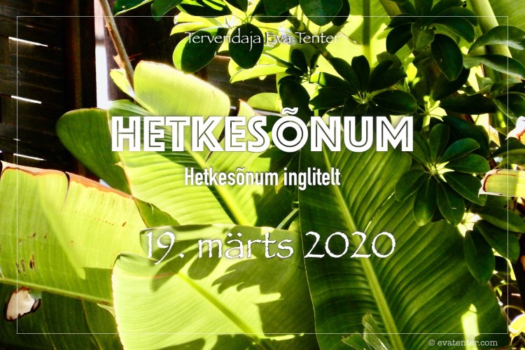 hetkesõnum 19.03.2020