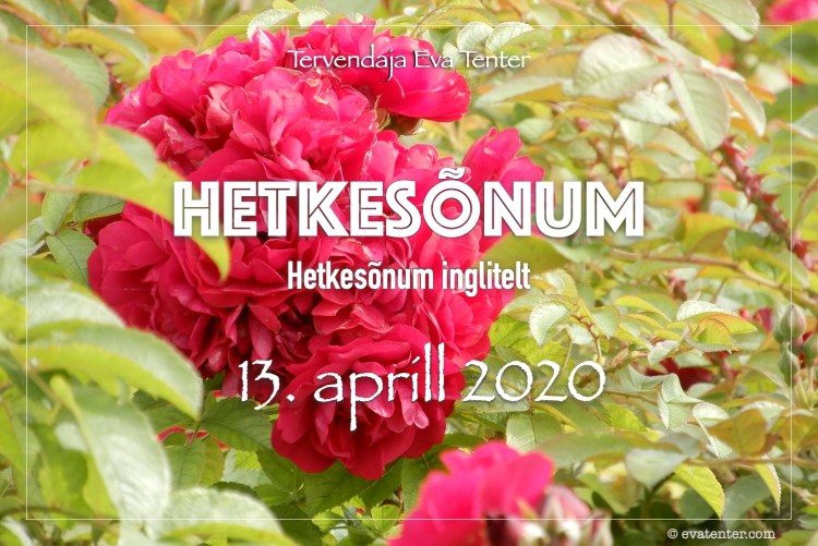 hetkesõnum 13.04.2020